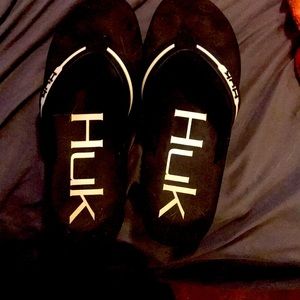 Huk Flipster size 10 black white